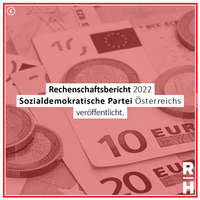 Rechenschaftsbericht 2022 der SPÖ, Geldscheine und roter Hintergrund - Copyright: Foto: iStock/gaffera